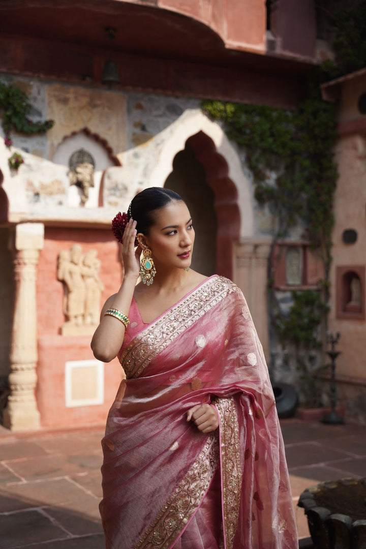 Fasa Banarasi Saree - Blush