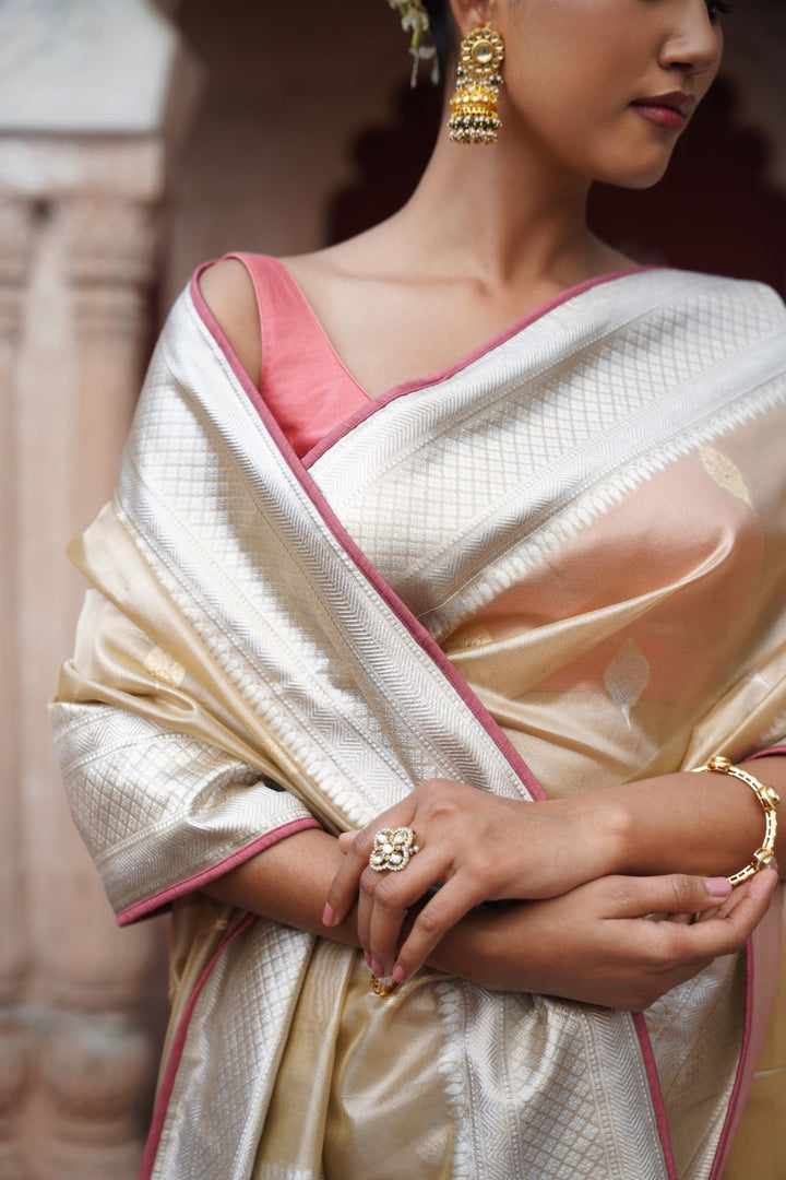 Zahra Banarasi Saree - Gold