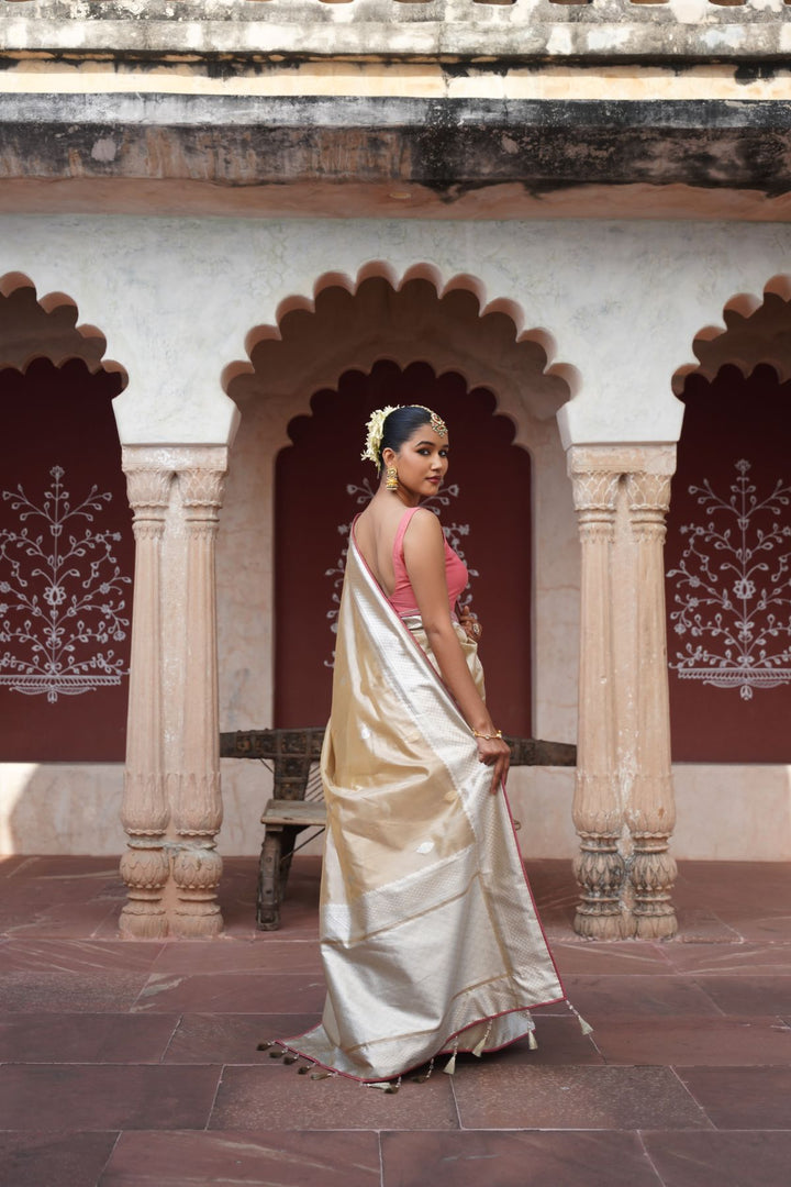 Zahra Banarasi Saree - Gold