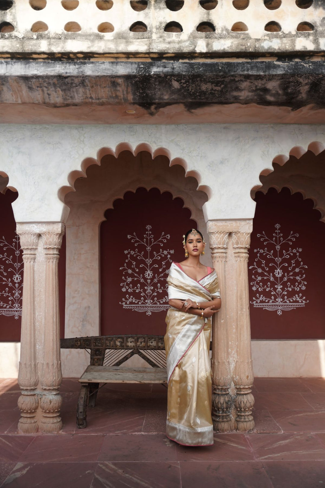 Zahra Banarasi Saree - Gold