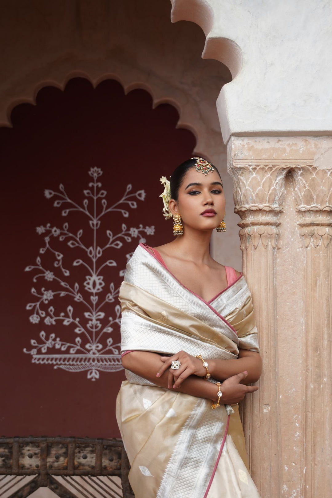 Zahra Banarasi Saree - Gold