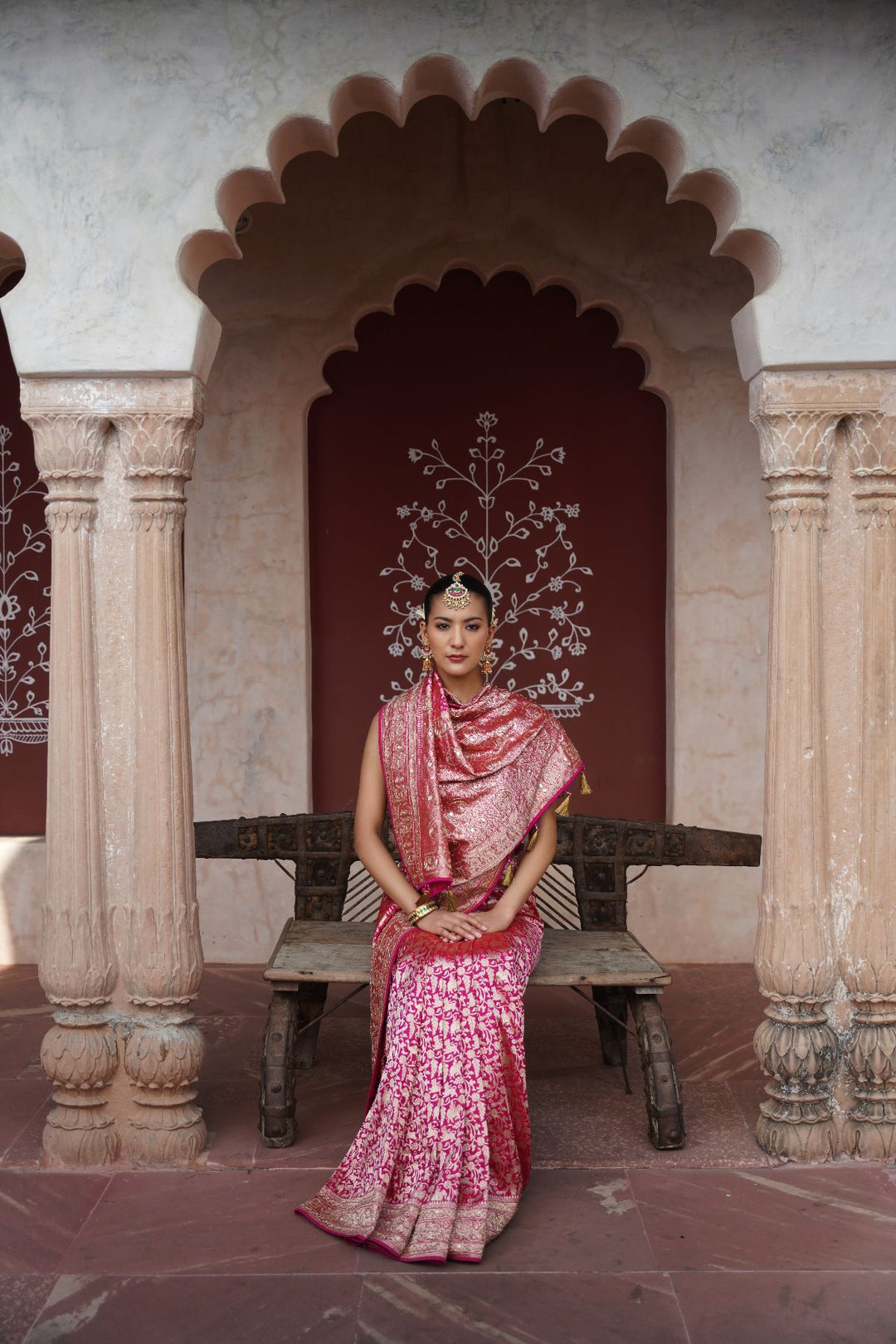 Pravi Banarasi Saree - Pink