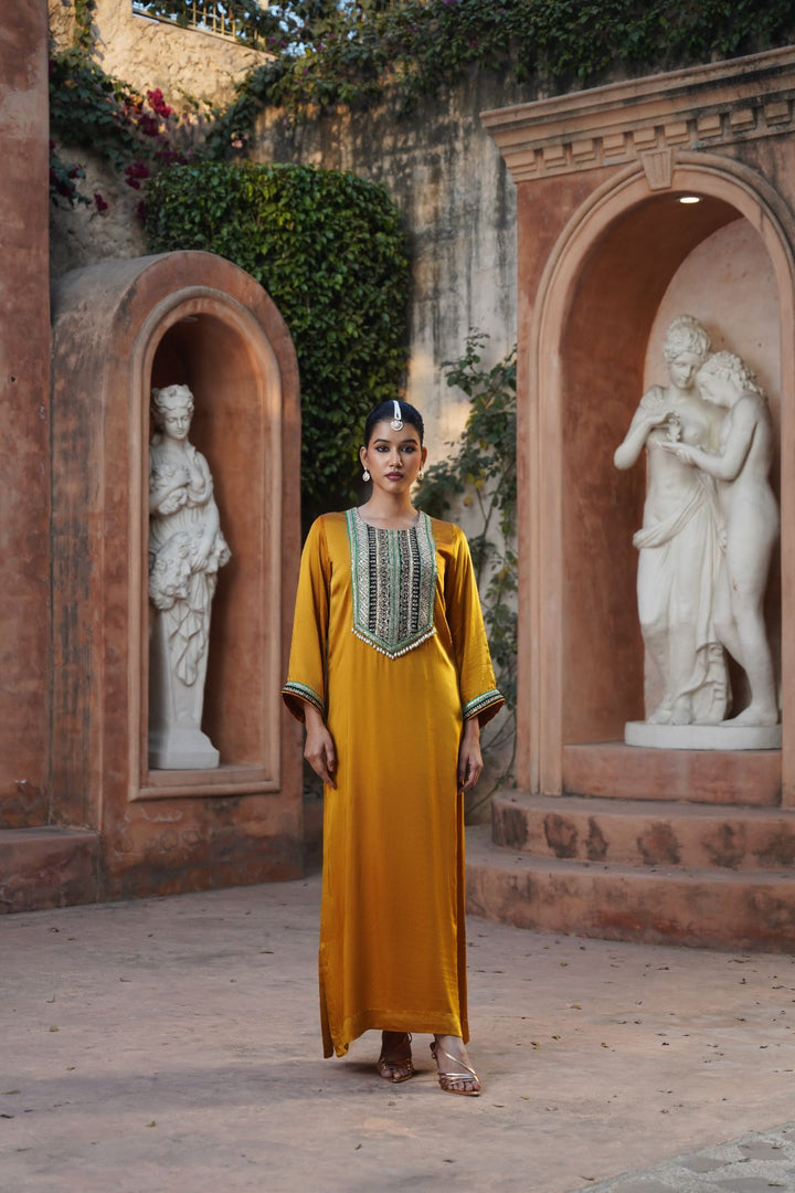 Aveline Kaftan- Mustard