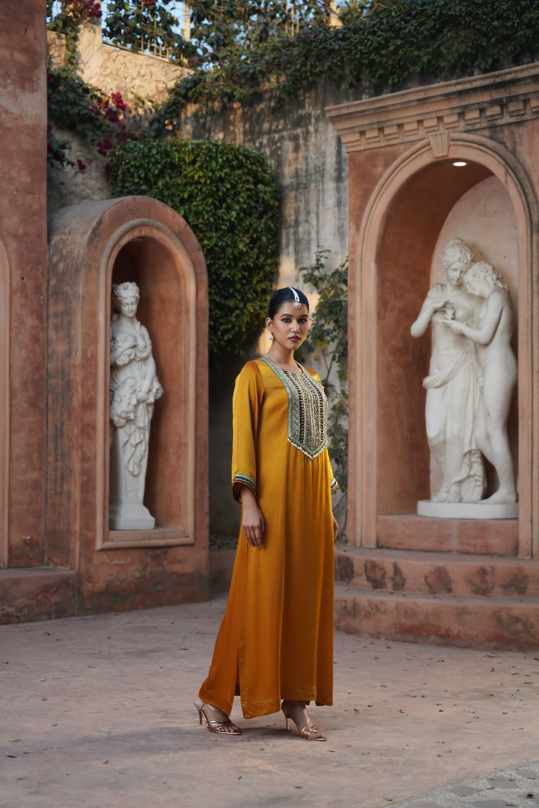 Aveline Kaftan- Mustard