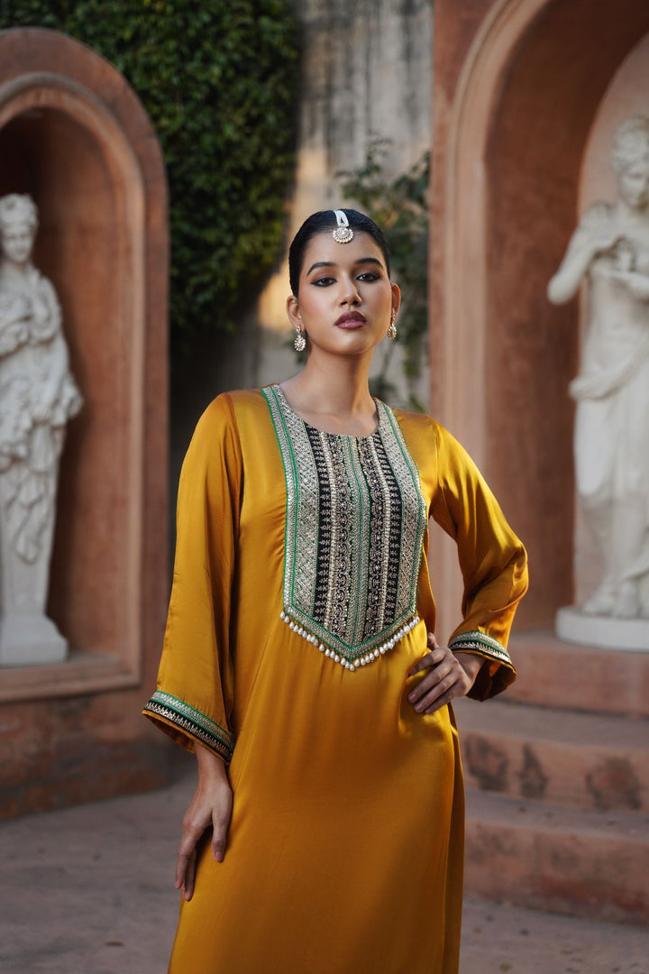 Aveline Kaftan- Mustard