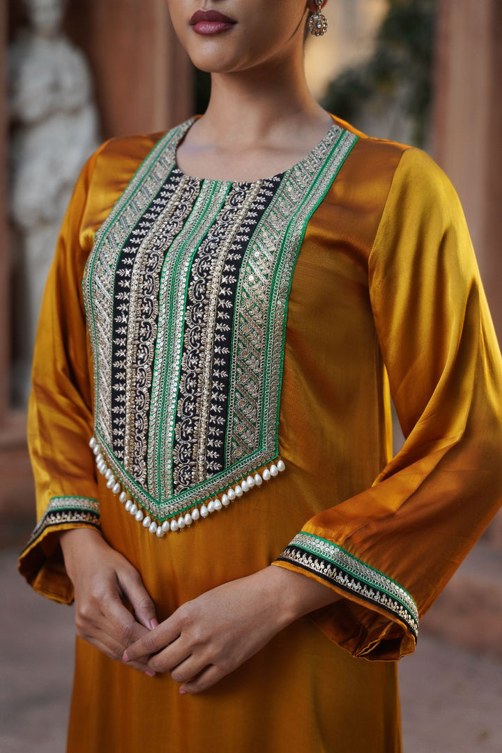 Aveline Kaftan- Mustard