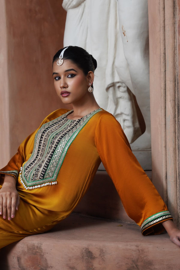 Aveline Kaftan- Mustard