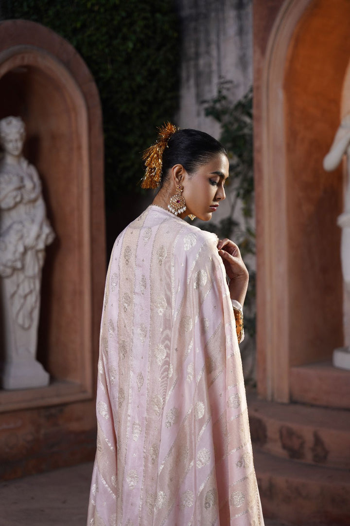 Velina Silk Suit Set- Blush