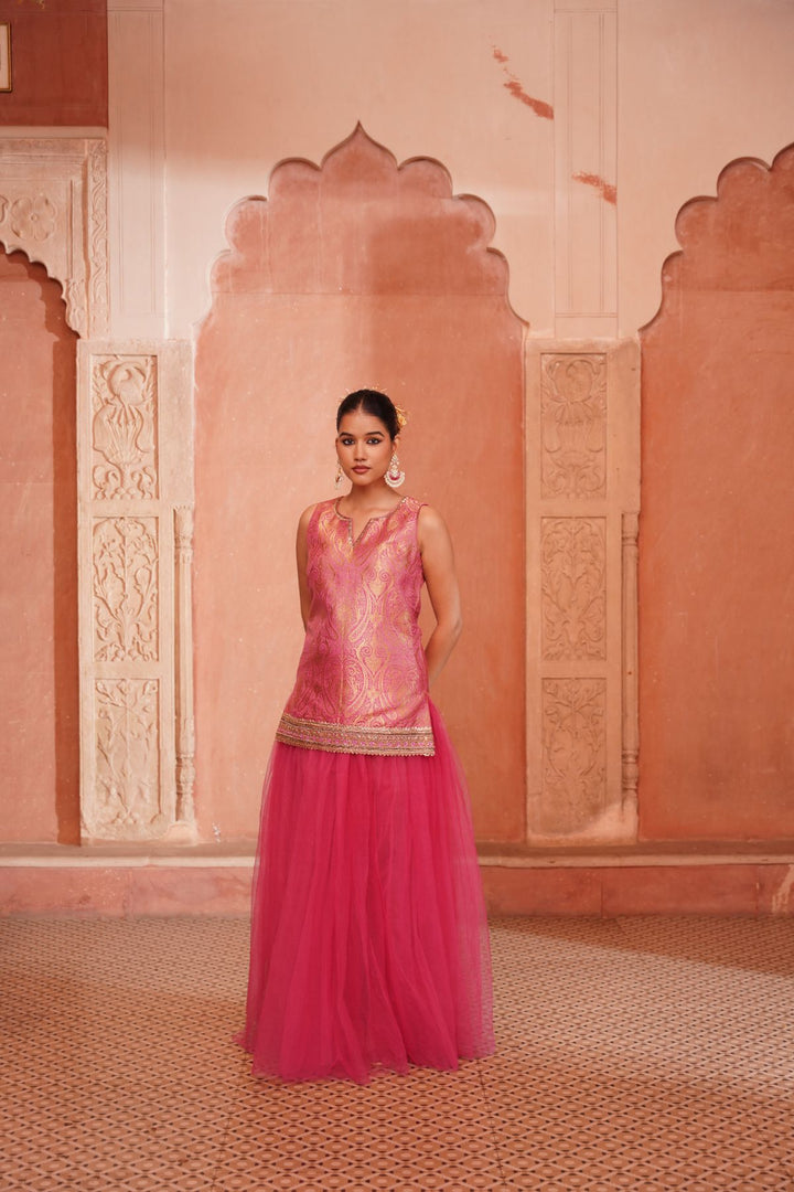 Giaa Skirt Set - Fuchsia Pink