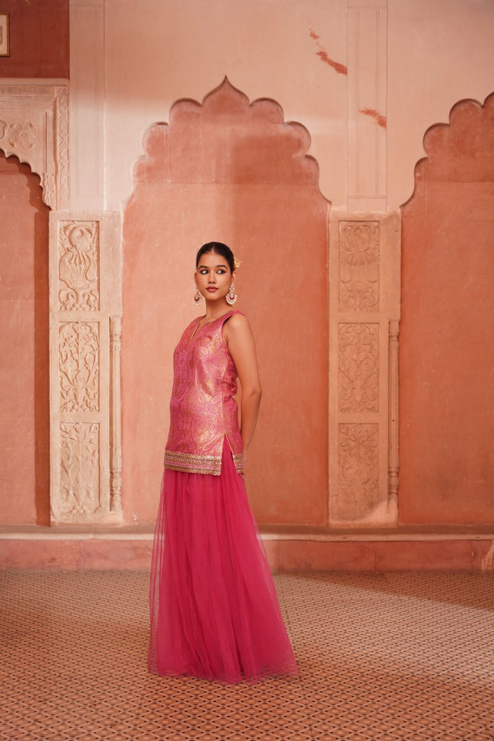Giaa Skirt Set - Fuchsia Pink