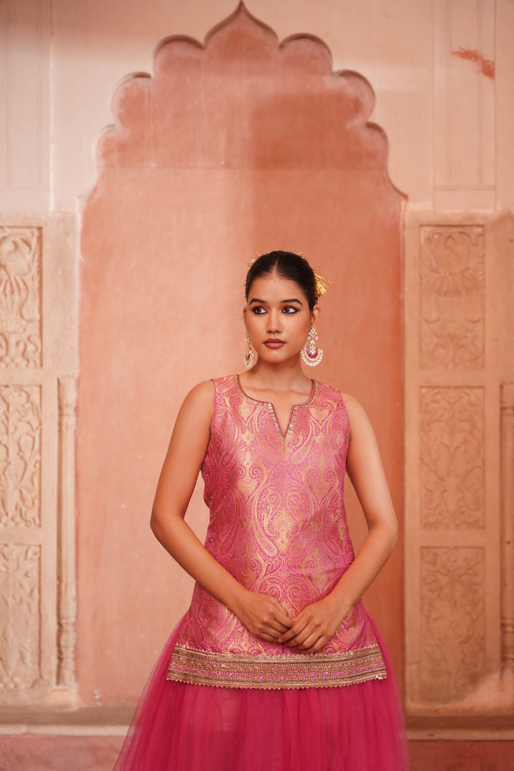 Giaa Skirt Set - Fuchsia Pink
