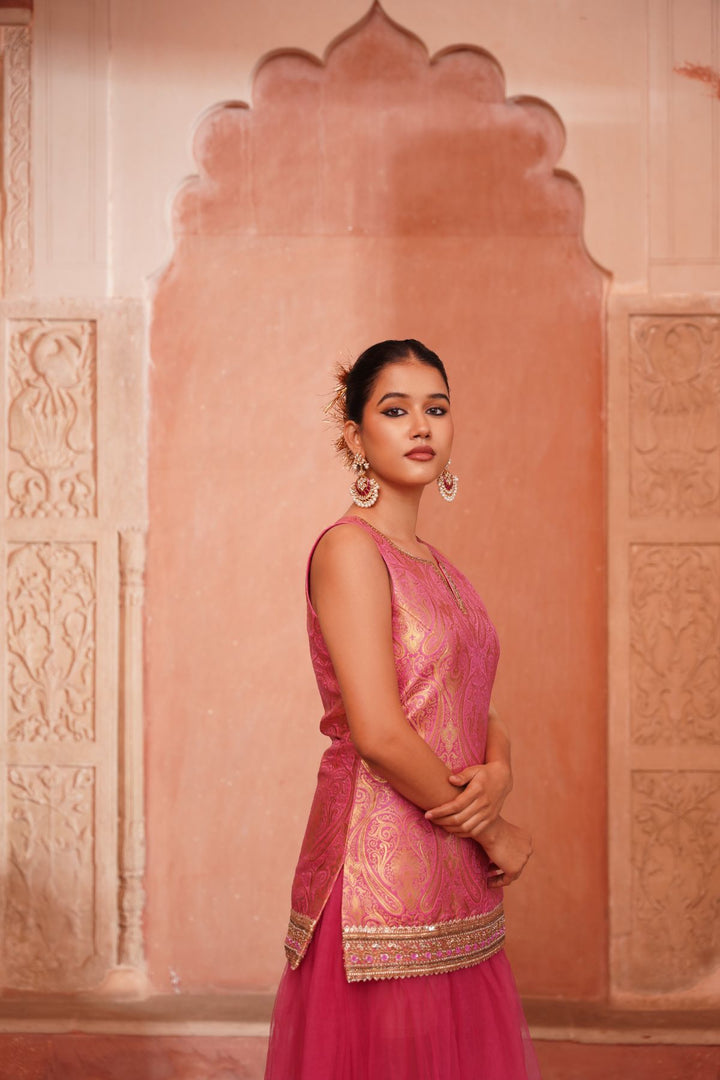 Giaa Skirt Set - Fuchsia Pink