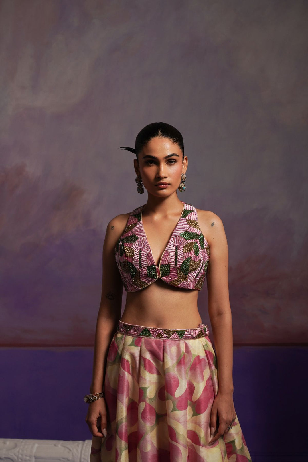 Miya Pink Lehenga Set