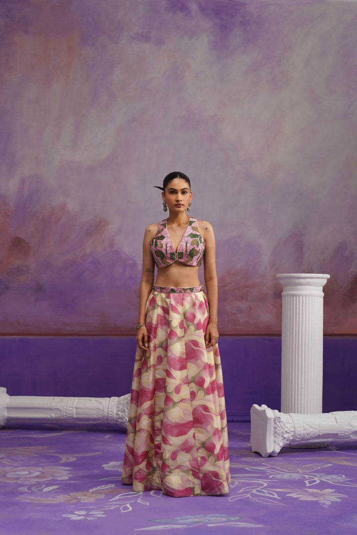 Miya Pink Lehenga Set