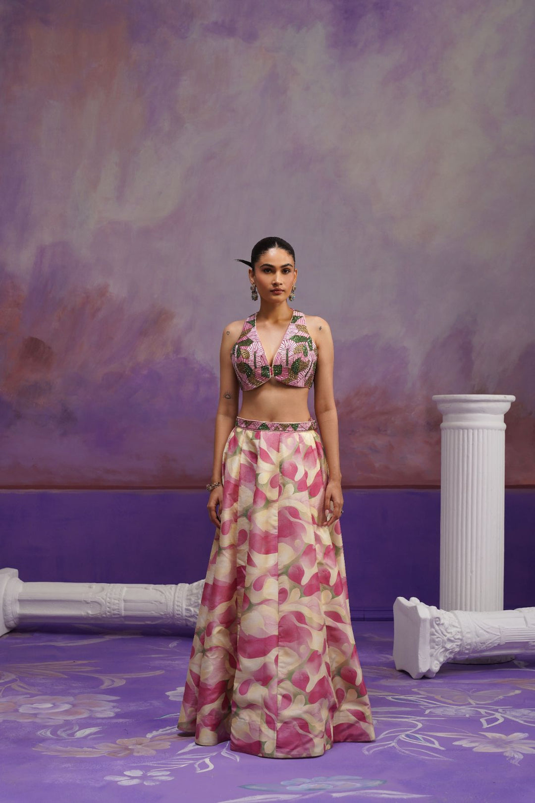 Miya Pink Lehenga Set