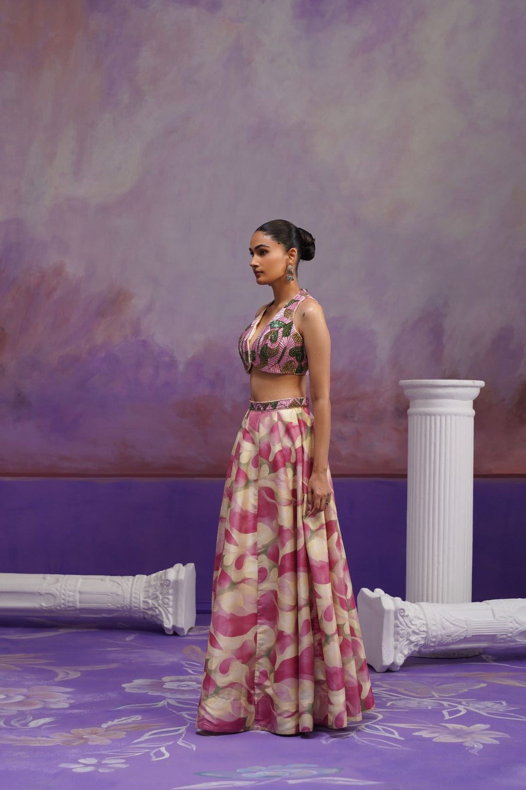 Miya Pink Lehenga Set