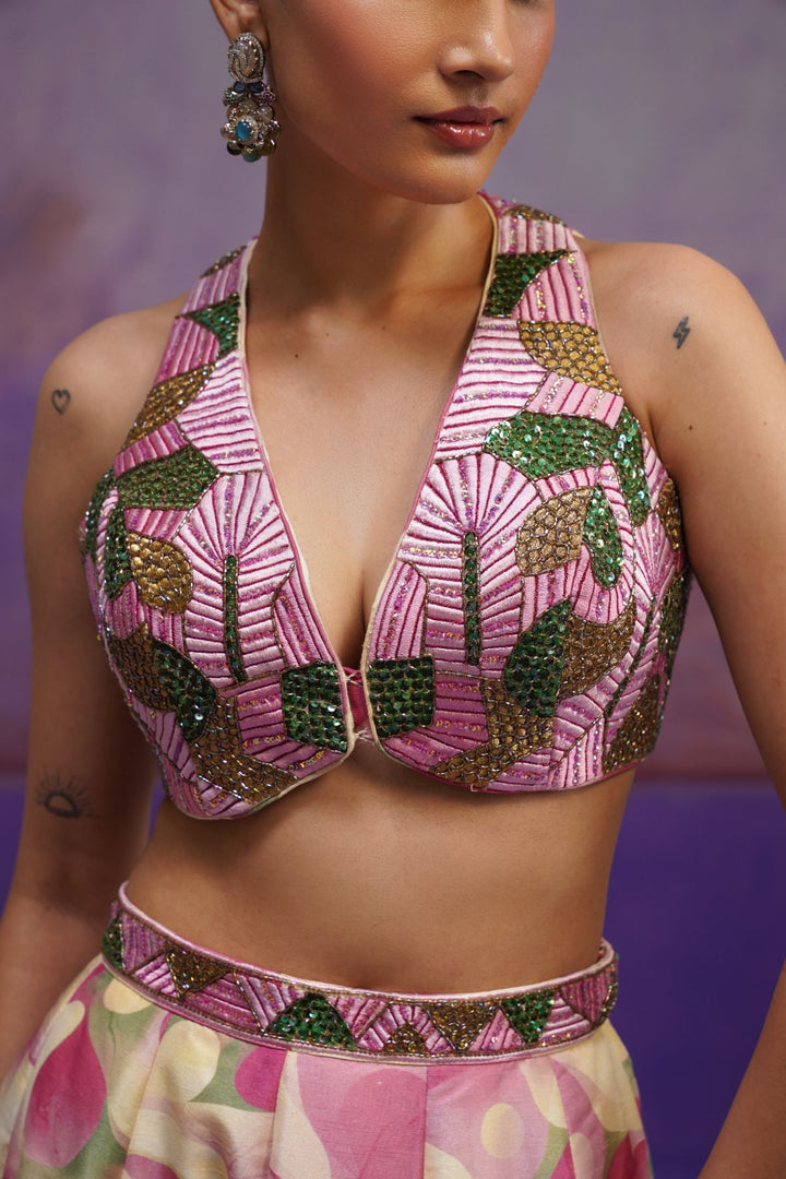 Miya Pink Lehenga Set