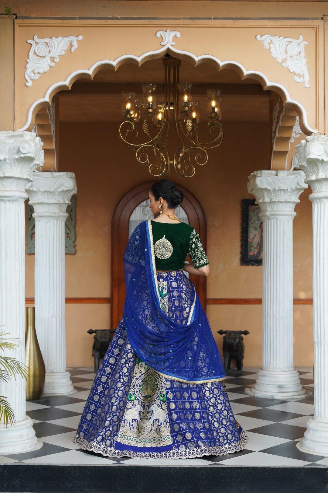 Heer Silk Lehenga Set - Royal  Blue