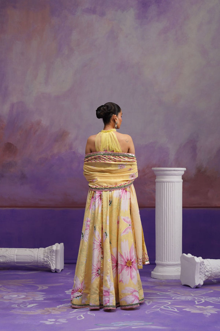 Kanak Lehenha Set-Yellow