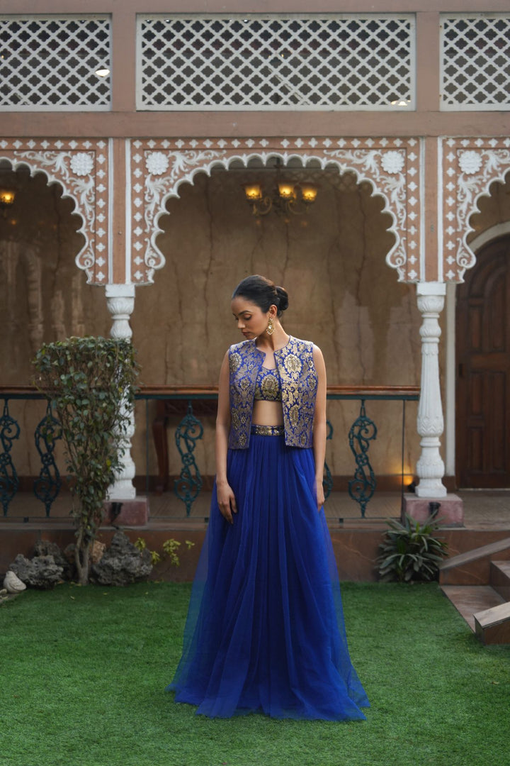 Azul Skirt Set - Blue