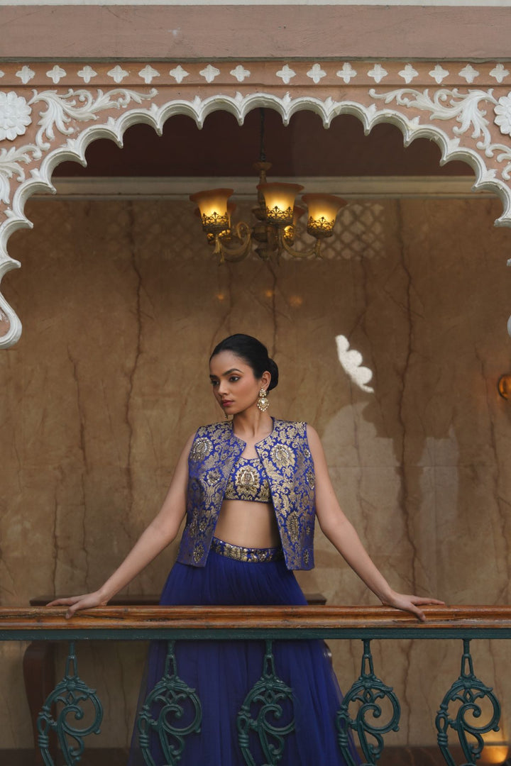 Azul Skirt Set - Blue