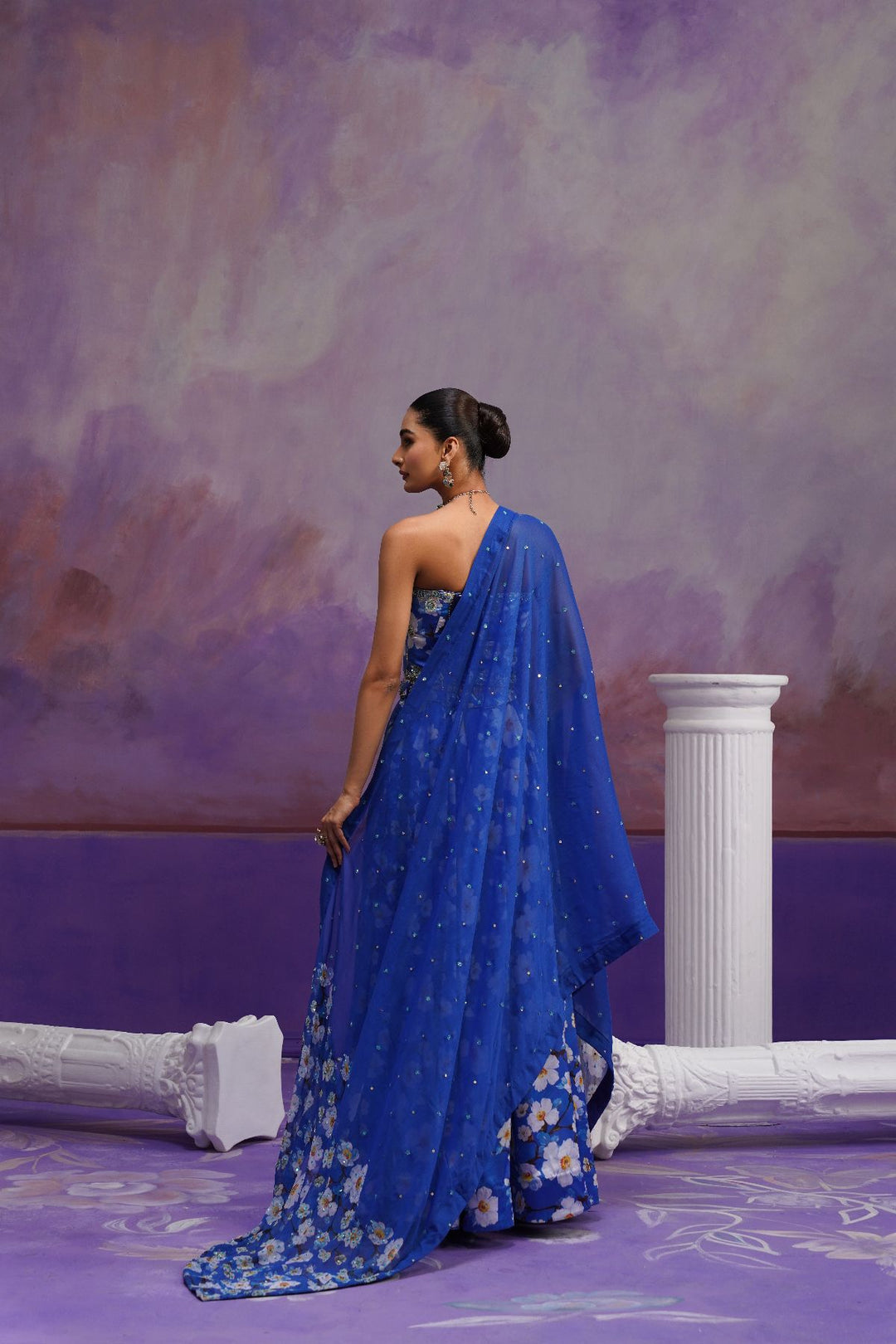 Nigella Lehenga Set-Blue