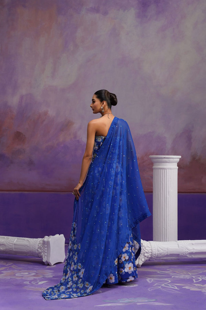 Nigella Lehenga Set-Blue