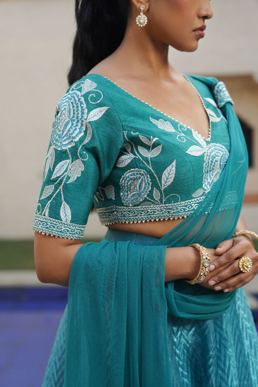 Serein Skirt Set - Teal
