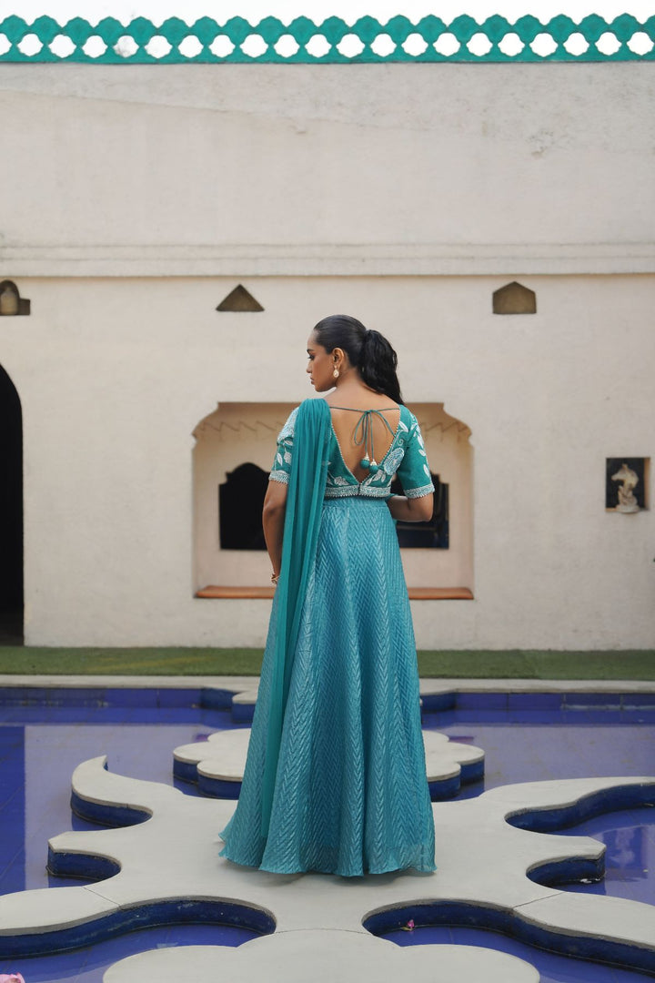 Serein Skirt Set - Teal