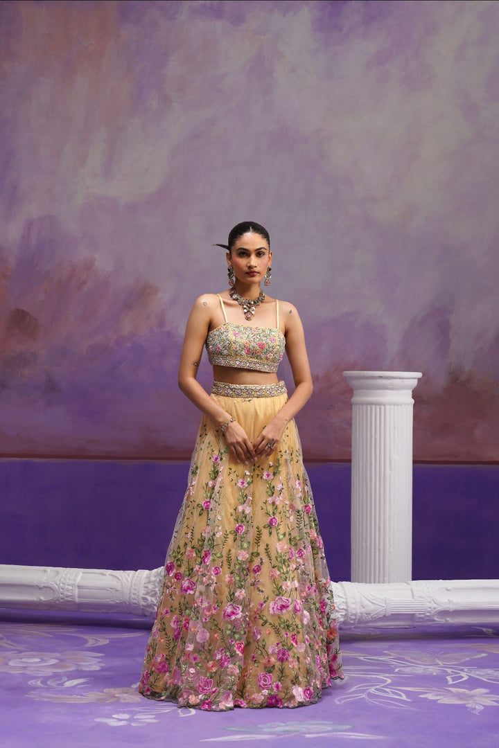 Gulnar Lehenga Set-Mustad