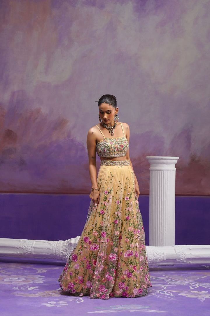 Gulnar Lehenga Set-Mustad