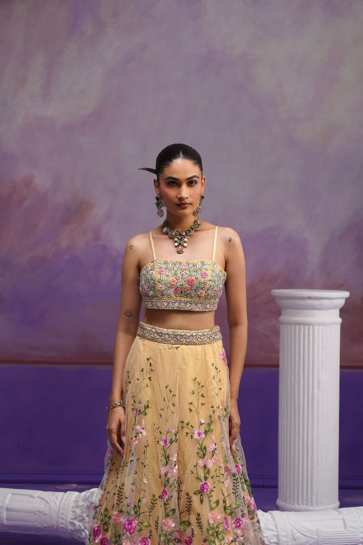 Gulnar Lehenga Set-Mustad