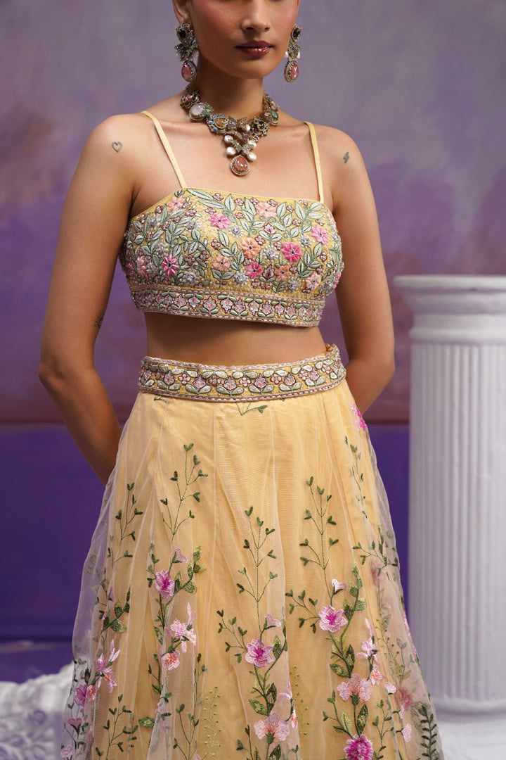 Gulnar Lehenga Set-Mustad
