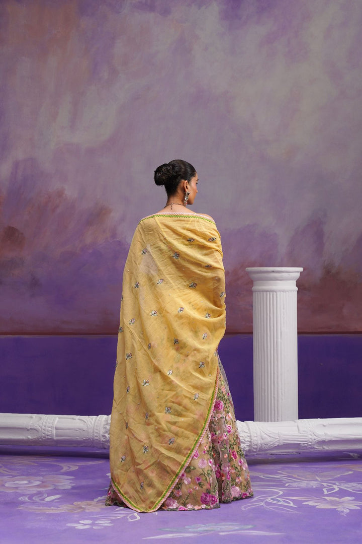 Gulnar Lehenga Set-Mustad