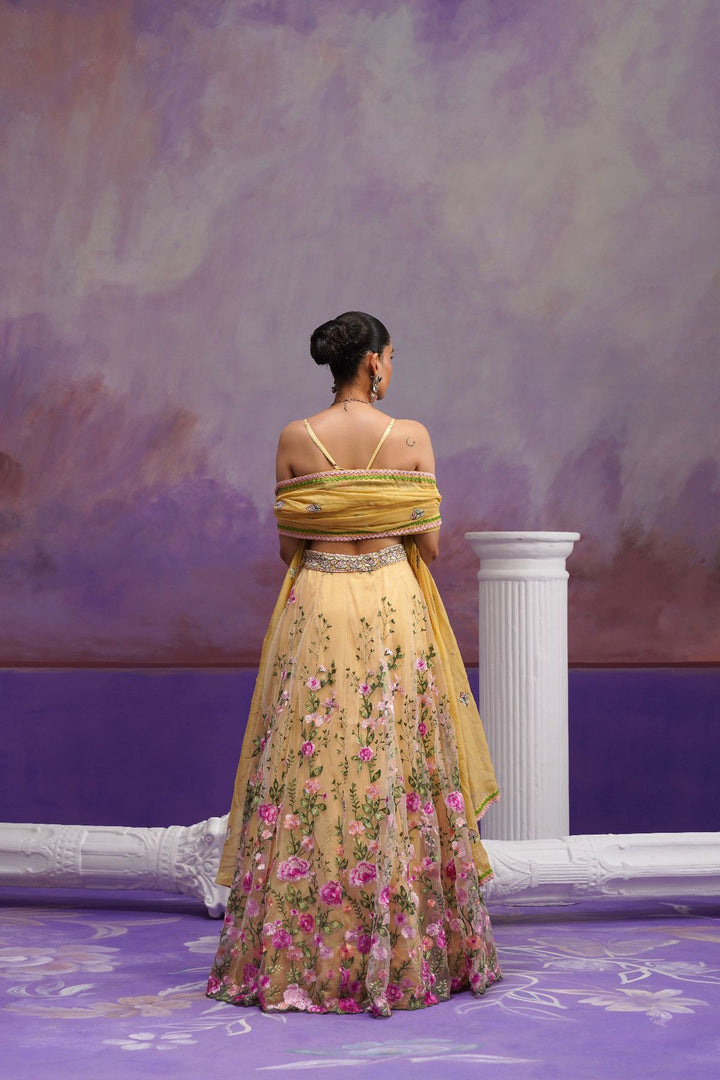 Gulnar Lehenga Set-Mustad