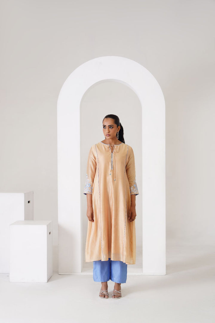 Freesia  Kurta Set - Beige