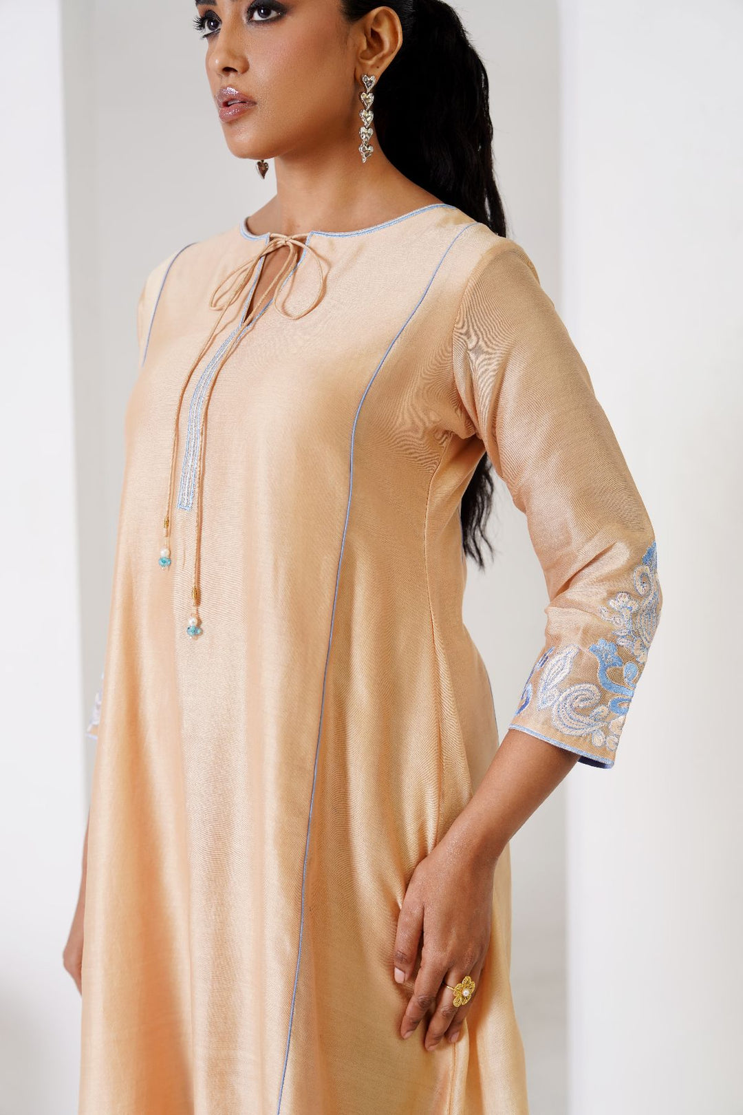 Freesia  Kurta Set - Beige