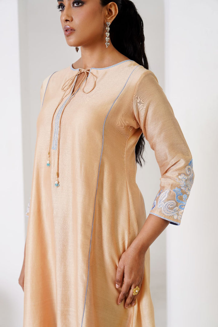 Freesia  Kurta Set - Beige