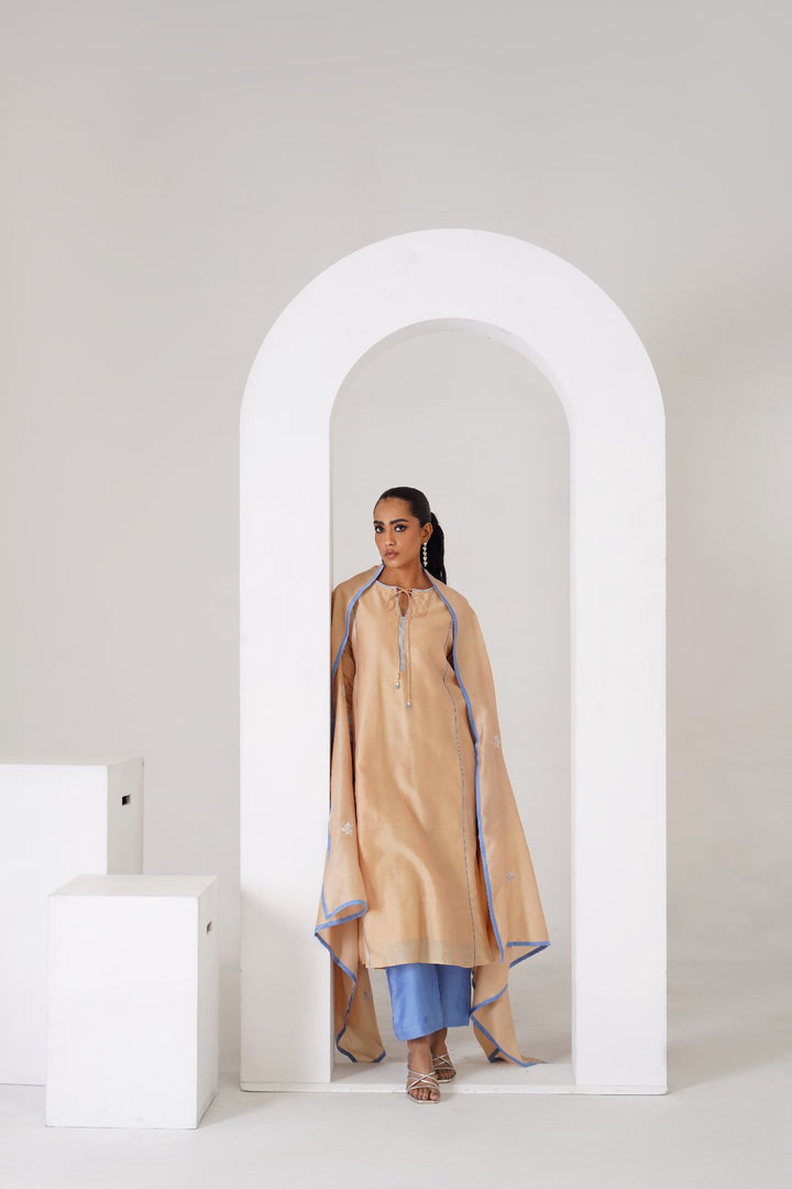 Freesia  Kurta Set - Beige