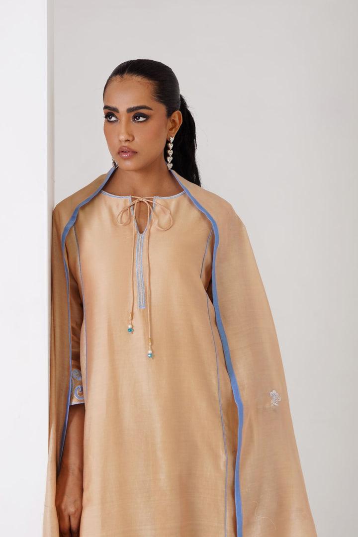 Freesia  Kurta Set - Beige