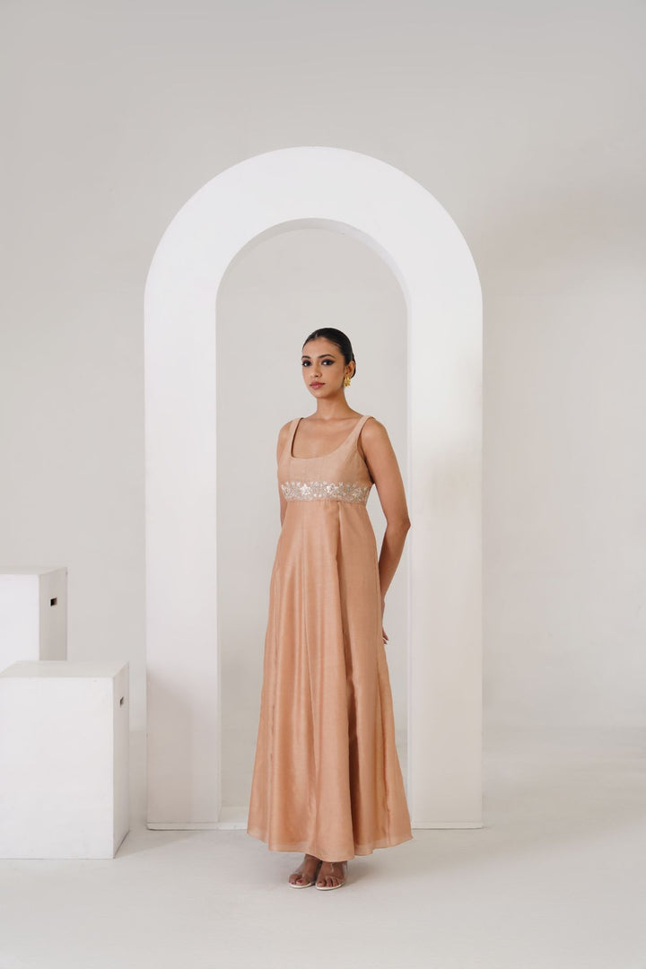 Doree  Dress - Honey Gold