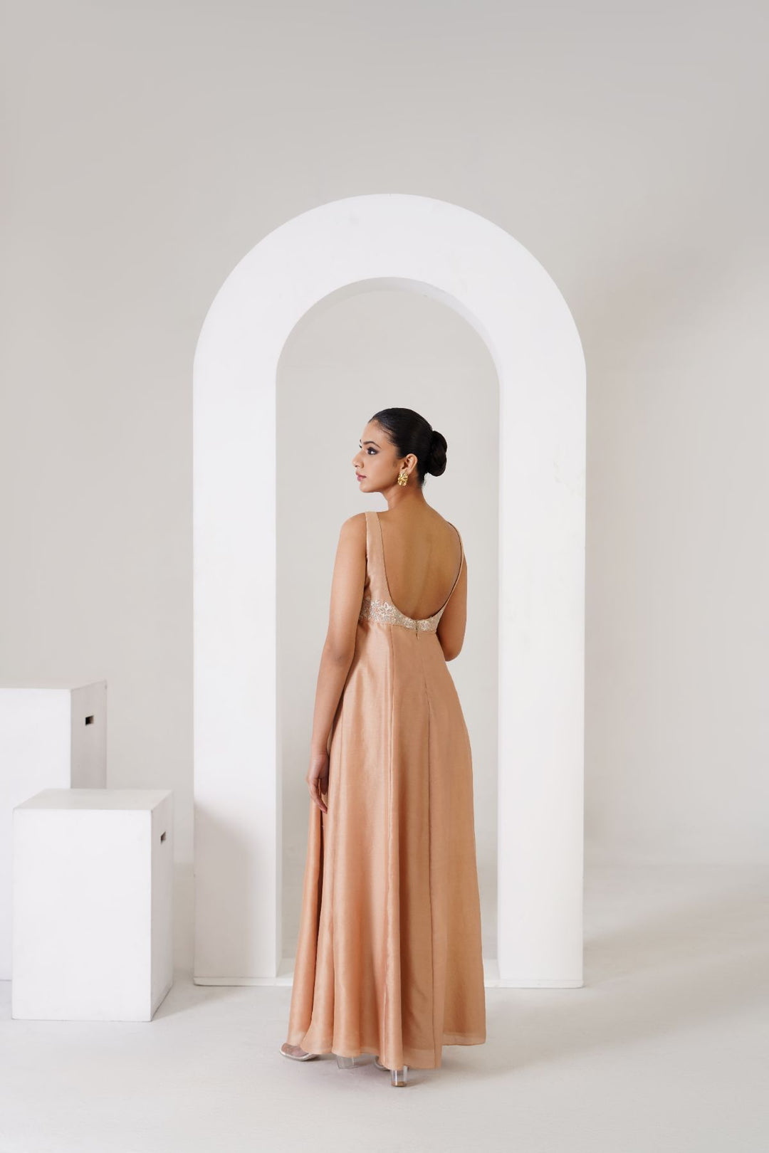 Doree  Dress - Honey Gold