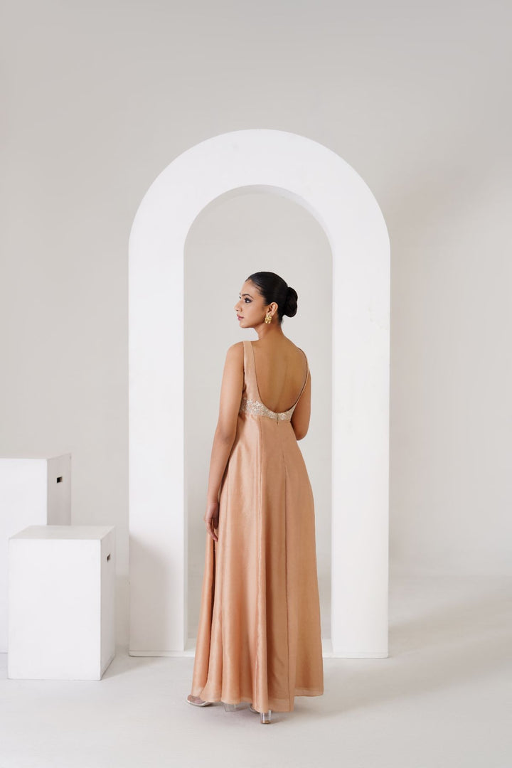 Doree  Dress - Honey Gold