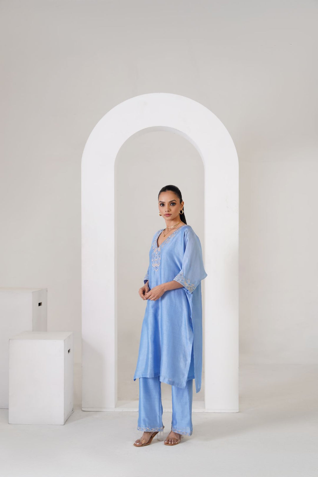 Viola Co-Ord Set - Powder Blue