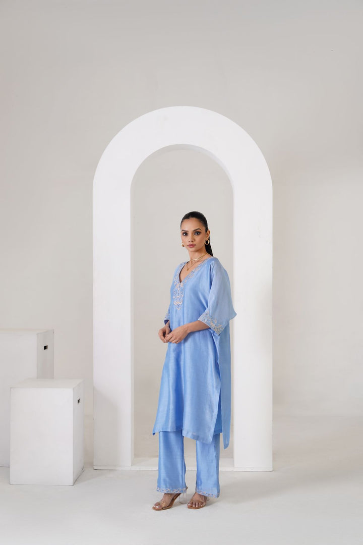 Viola Co-Ord Set - Powder Blue