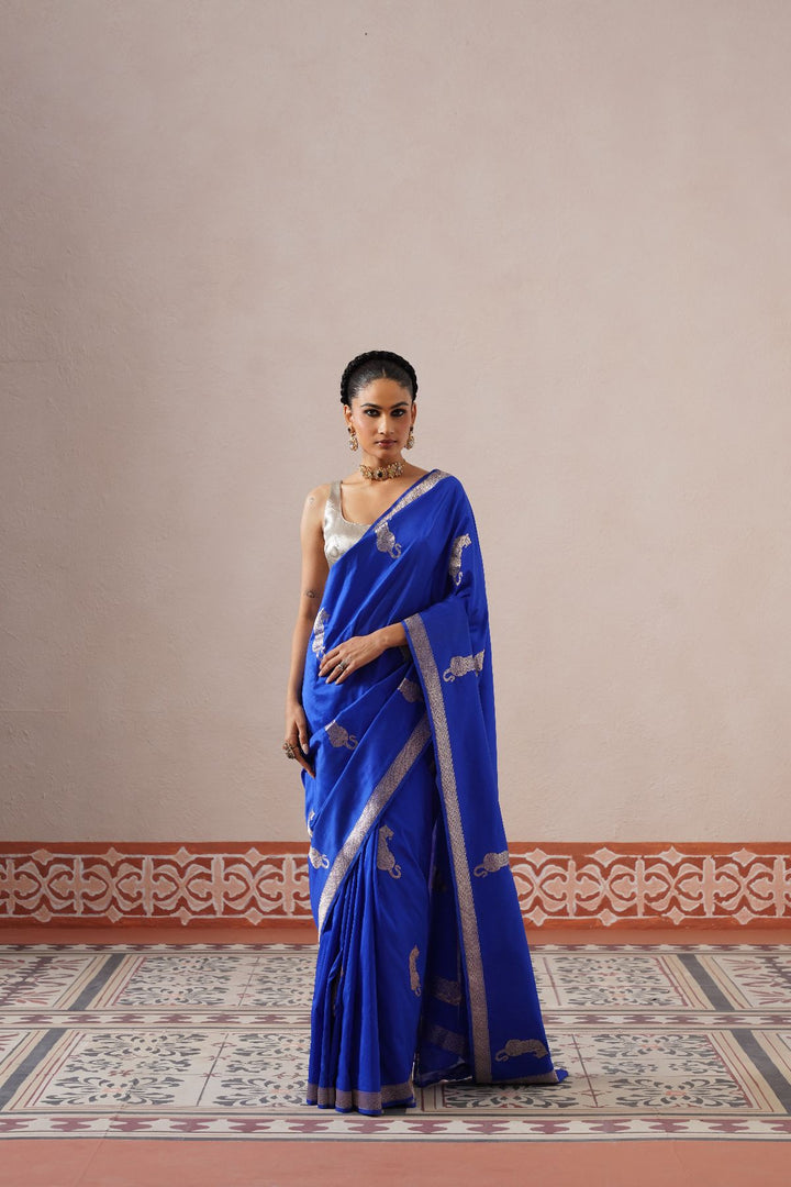 Blue Tiger Saree