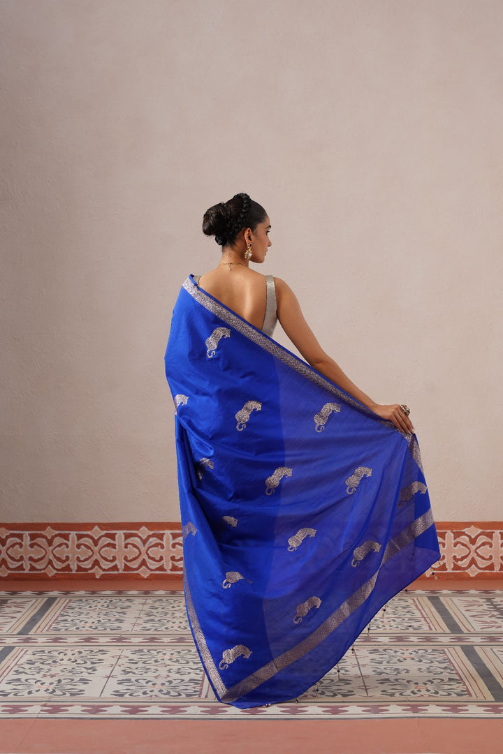 Blue Tiger Saree