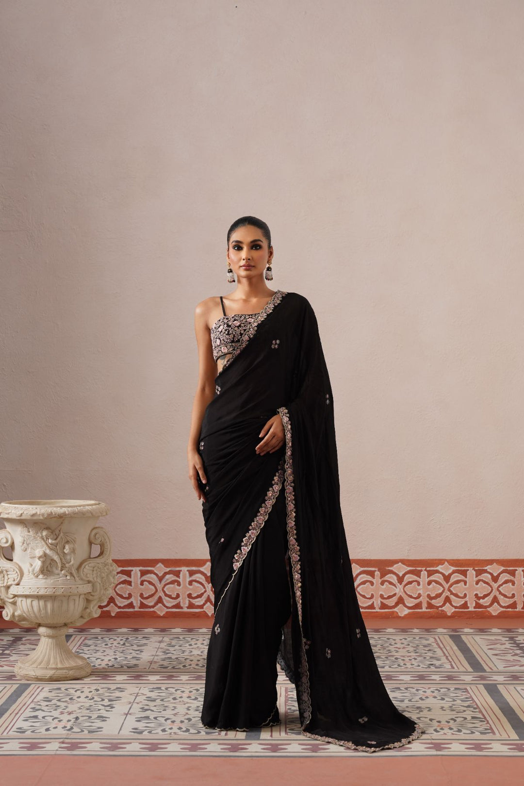 Velmira Saree-Black