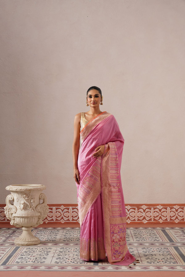 Lilac Floral Saree