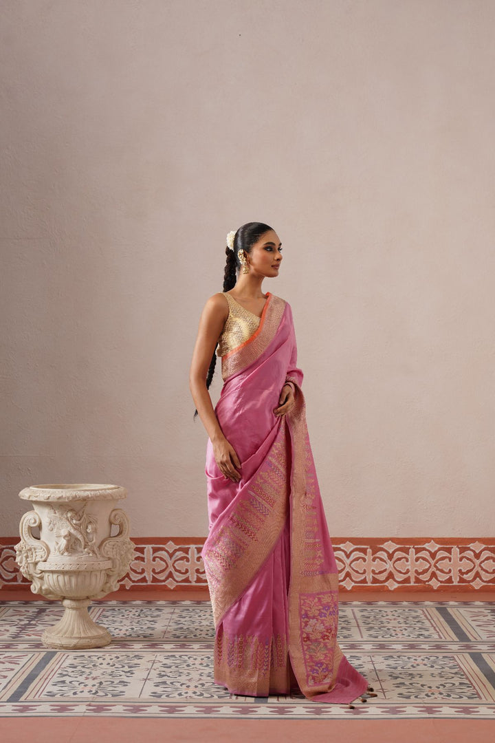 Lilac Floral Saree